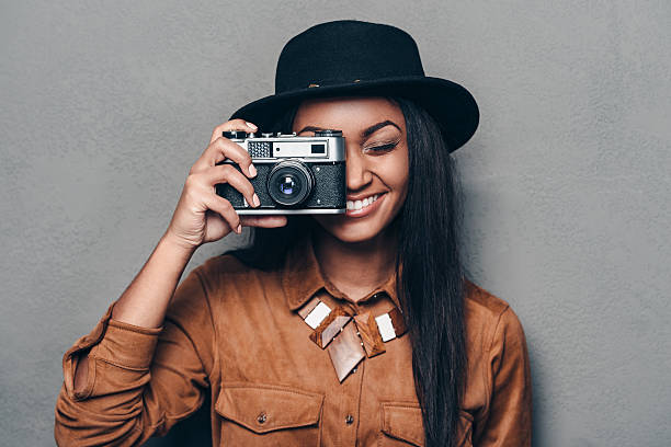 Photographer holding a camera